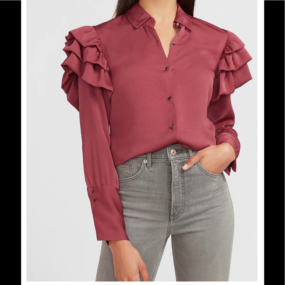 Ruffle Shirt long sleeve